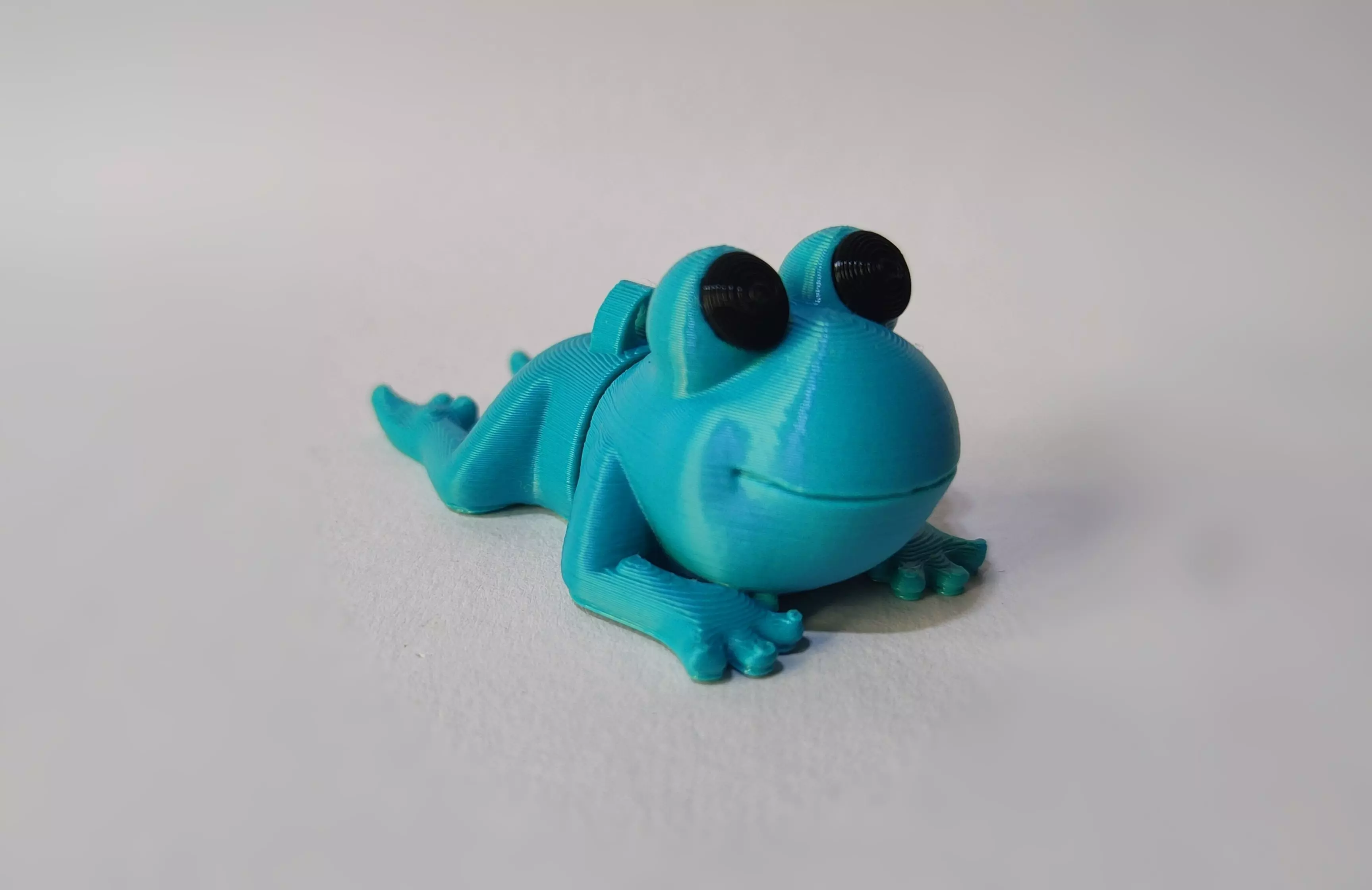 Flexi Chibi Frog KEYCHAIN STL 3D print model_2