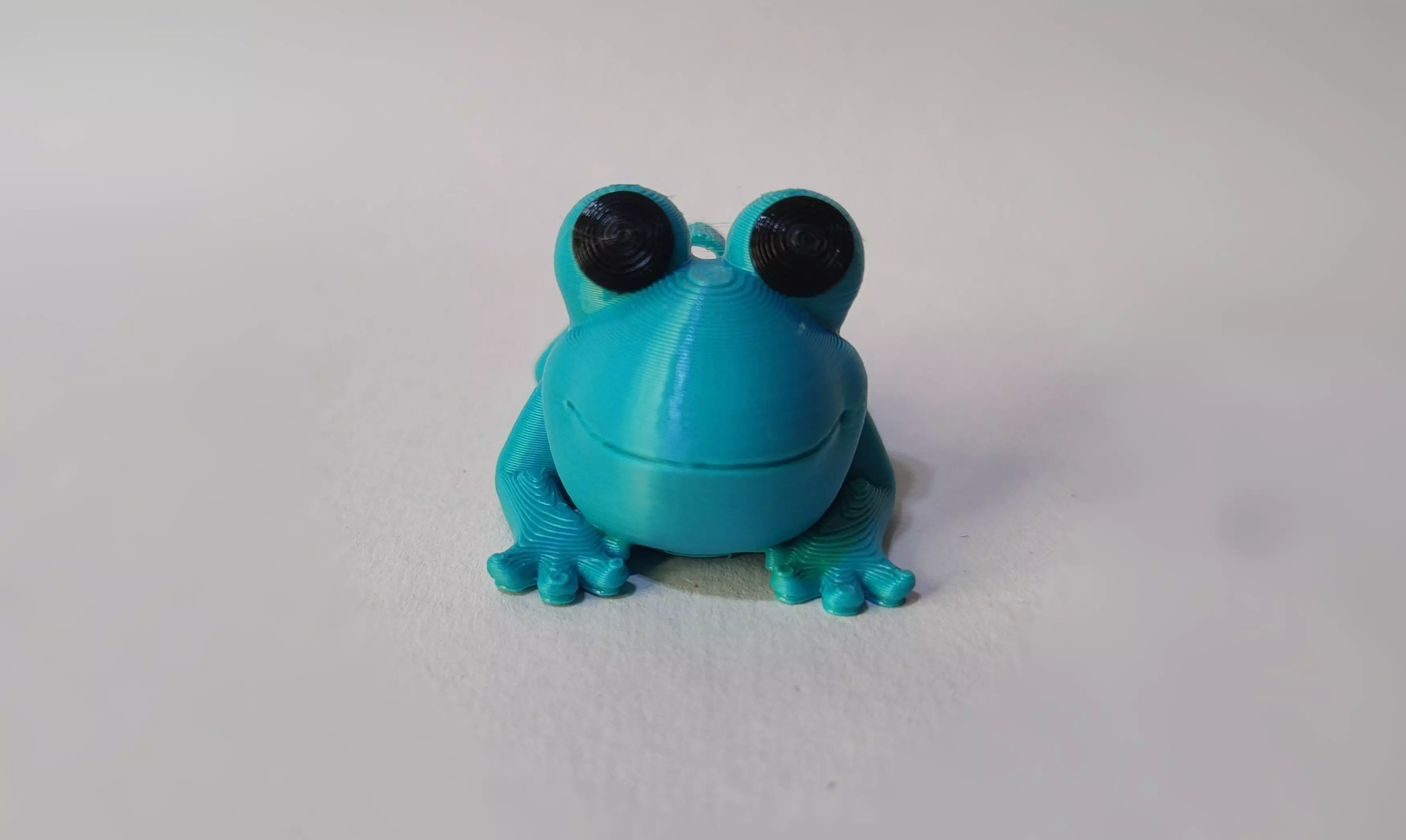 Flexi Chibi Frog KEYCHAIN STL 3D print model_3