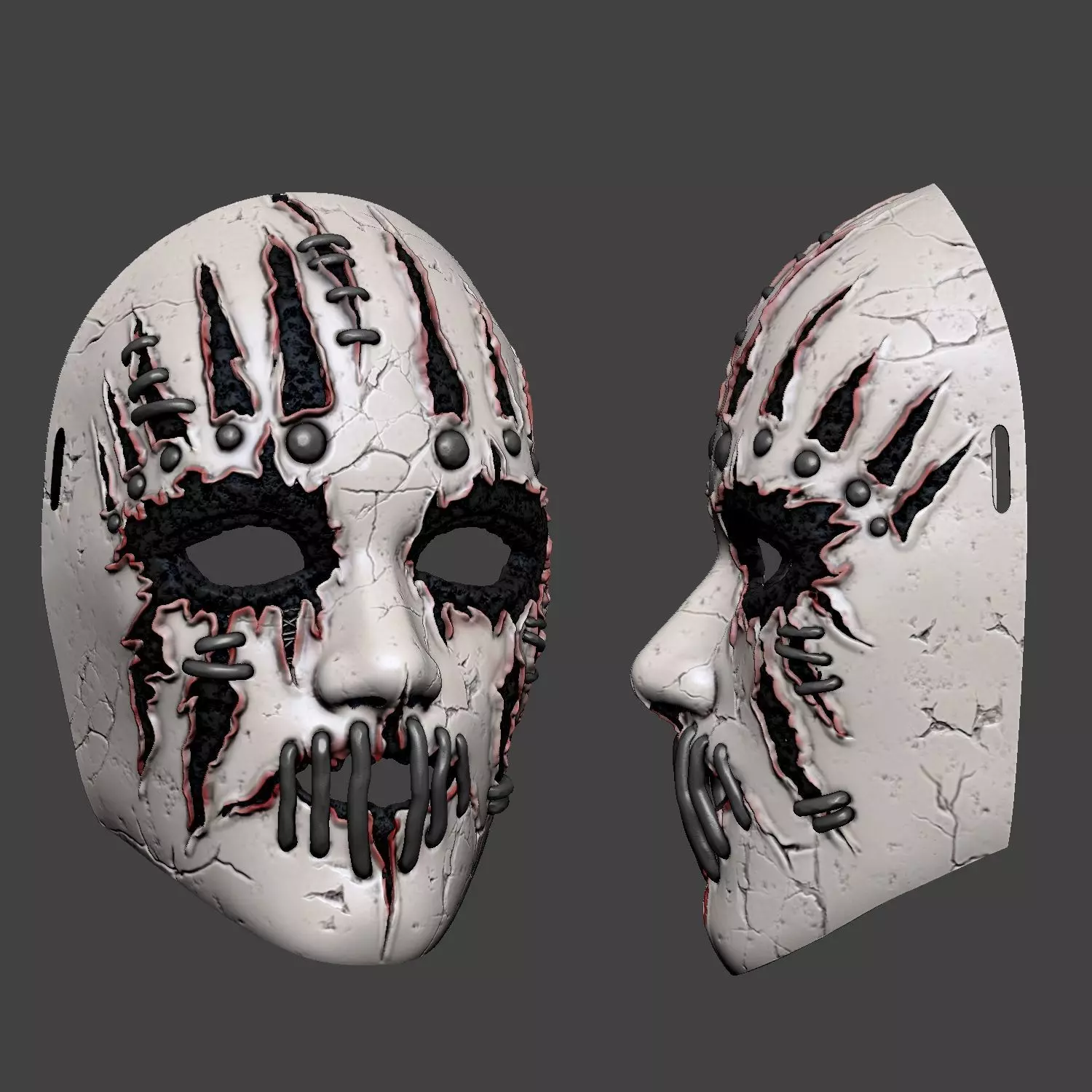 Joey Jordison Cosplay Mask  3D print model_2