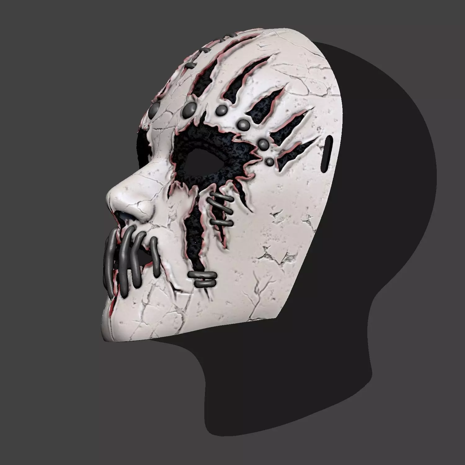 Joey Jordison Cosplay Mask  3D print model_10