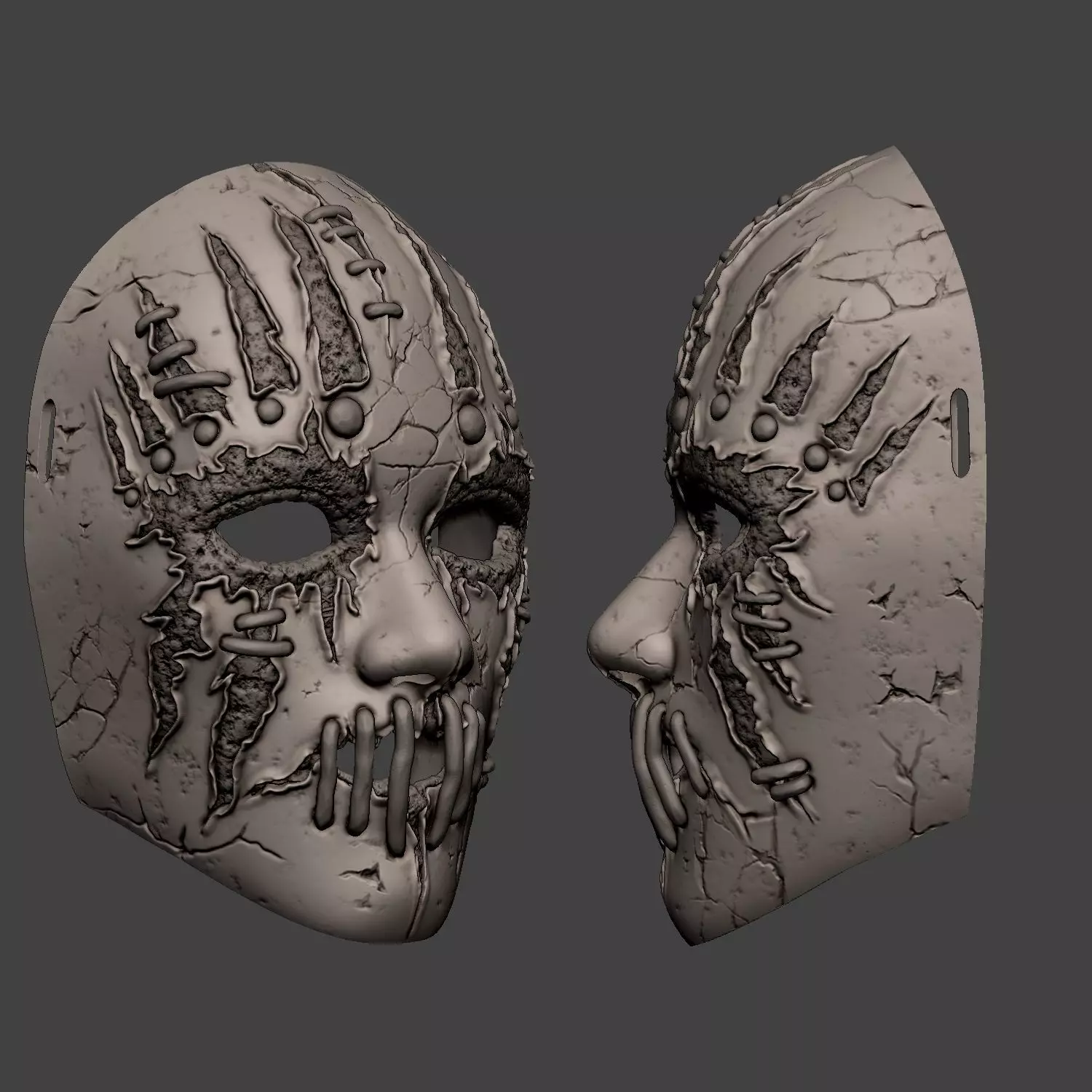 Joey Jordison Cosplay Mask  3D print model_6