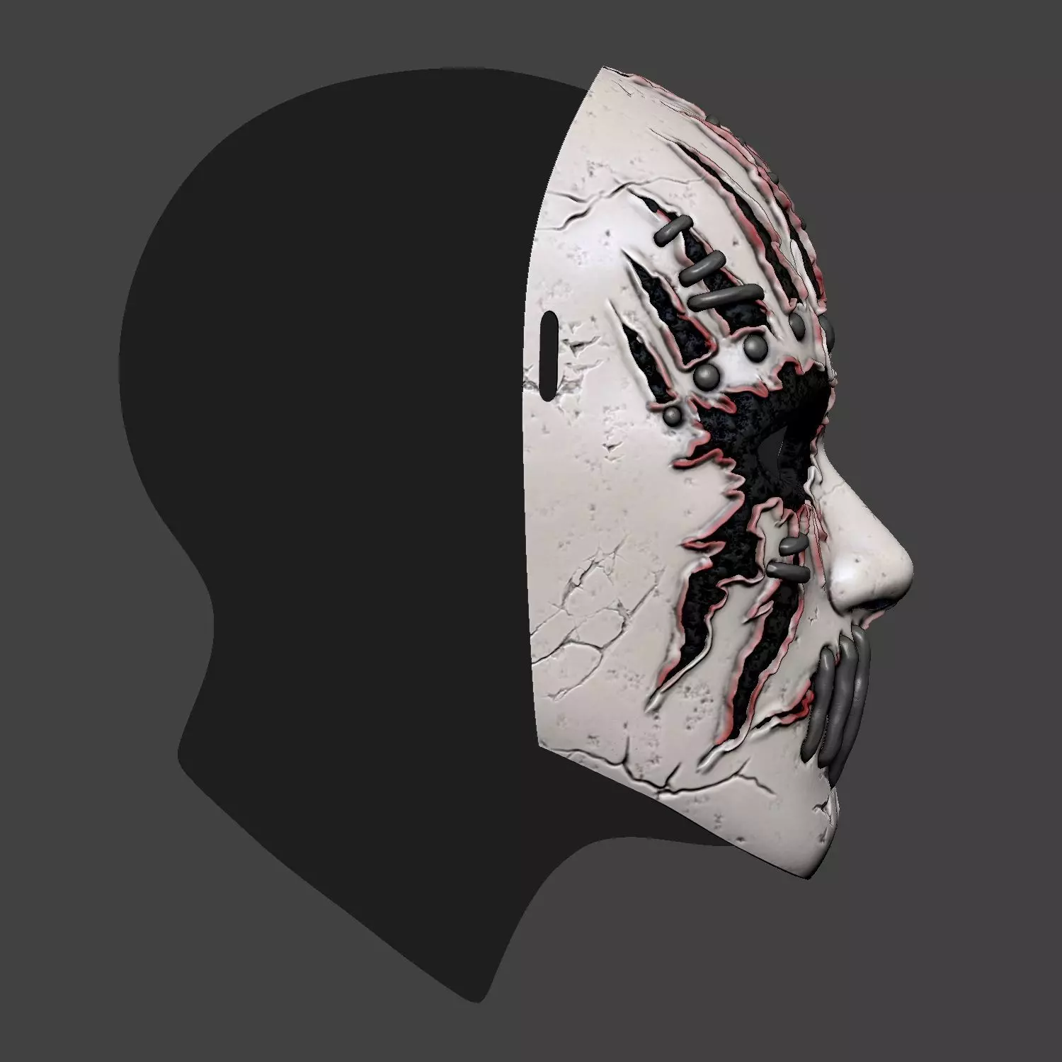 Joey Jordison Cosplay Mask  3D print model_8