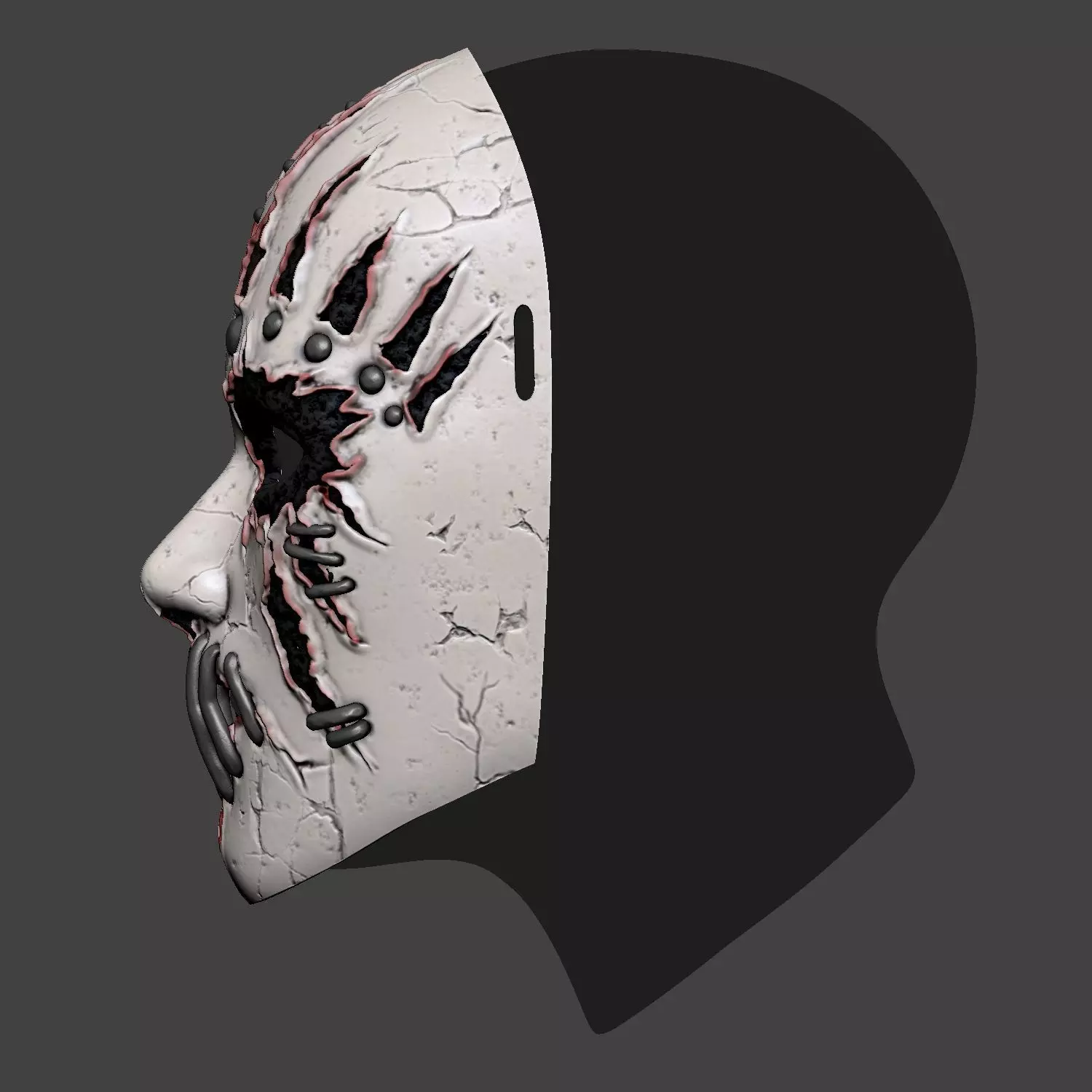 Joey Jordison Cosplay Mask  3D print model_9