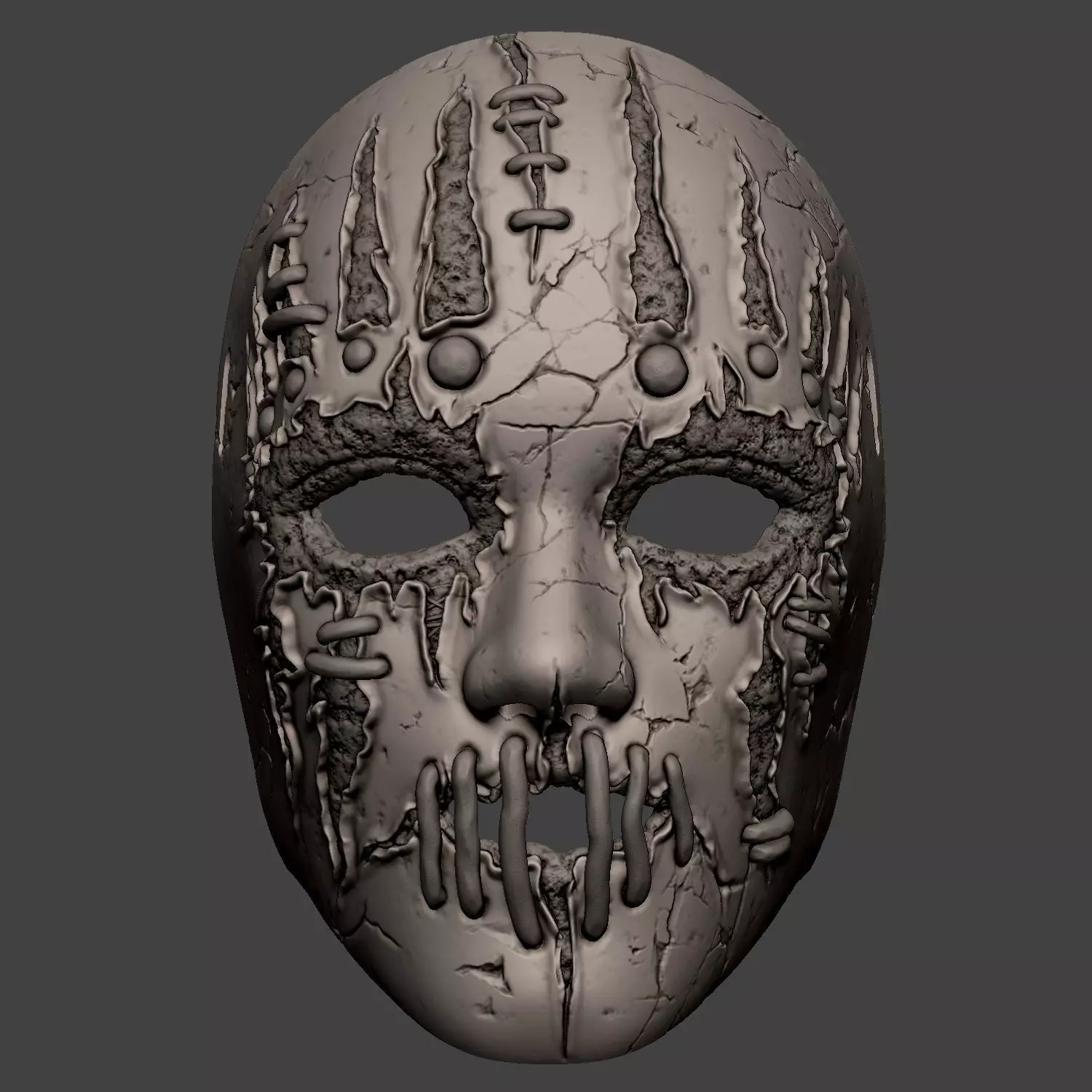 Joey Jordison Cosplay Mask  3D print model_3
