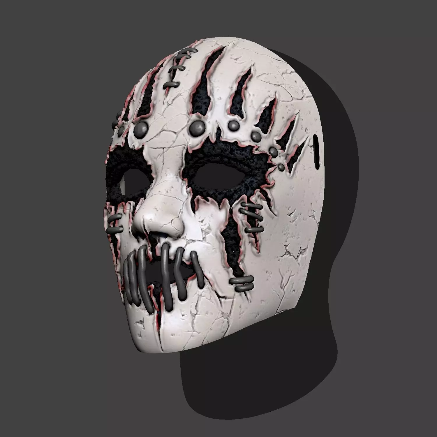 Joey Jordison Cosplay Mask  3D print model_7