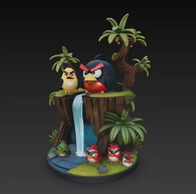 Angry Birds 3D print model