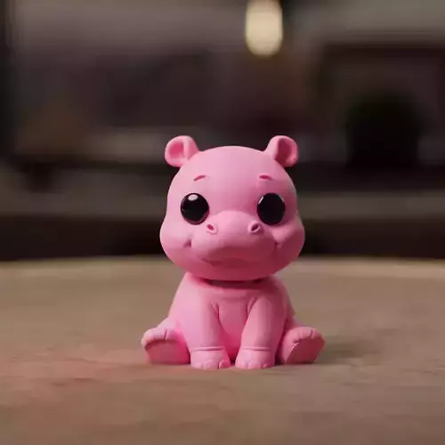 Flexi Chibi Hippo KEYCHAIN STL
