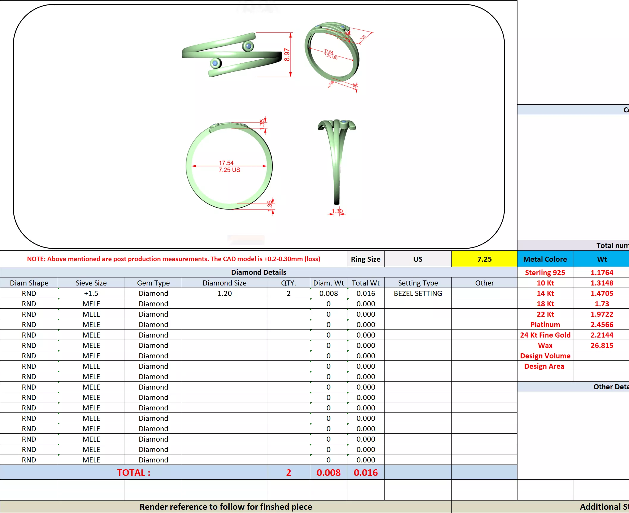 Round Cut Bezel Set Bypass Split Shank Wedding Ring 3DMSTL Video 3D print model_13
