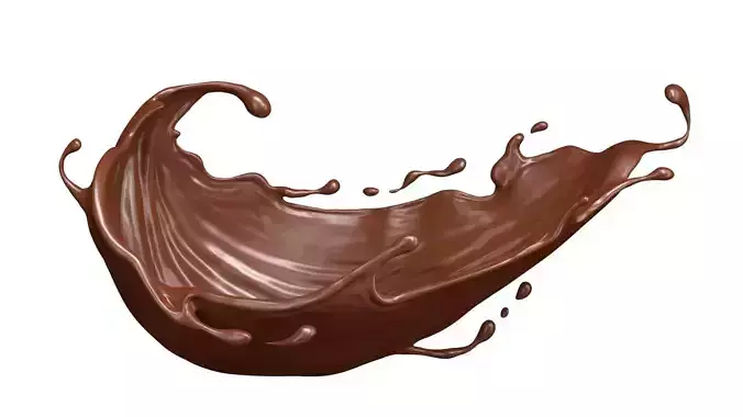 Chocolate Splash Free 001 Free 3D model