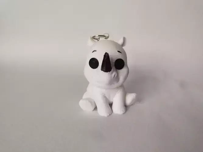 Flexi Chibi Rhino KEYCHAIN TOY STL