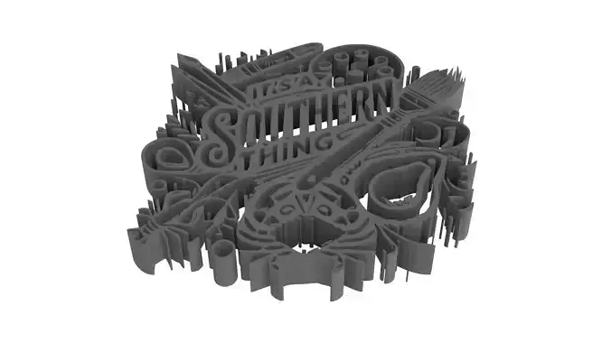 Southern Thing Logo 3D model