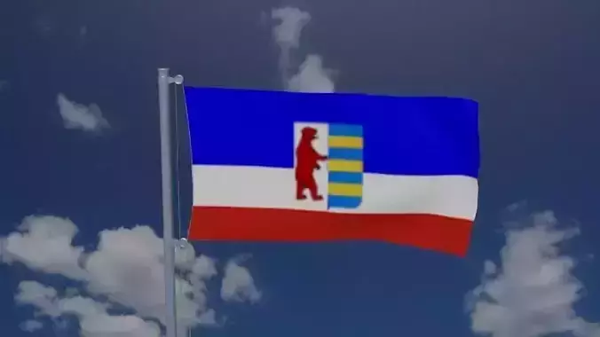 Ruthenian flag Free 3D model
