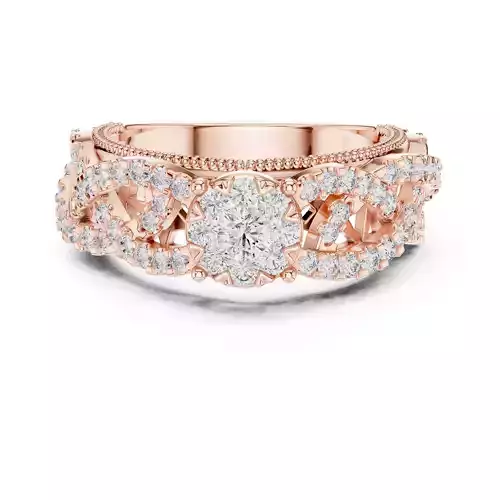 Round Cut Diamond Engagement Wedding Ring 3DM STL Video