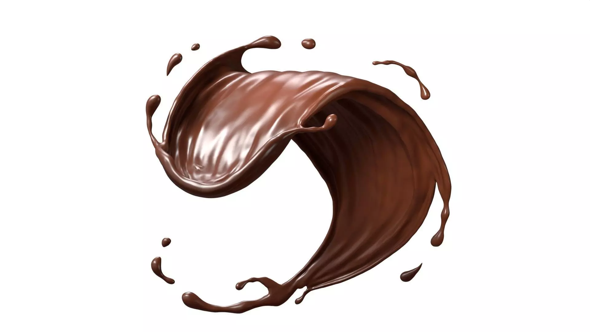 Chocolate Splash Free 002 Free 3D model