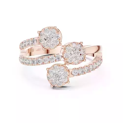 Round Cut Diamond Engagement Wedding Ring 3DM STL Video