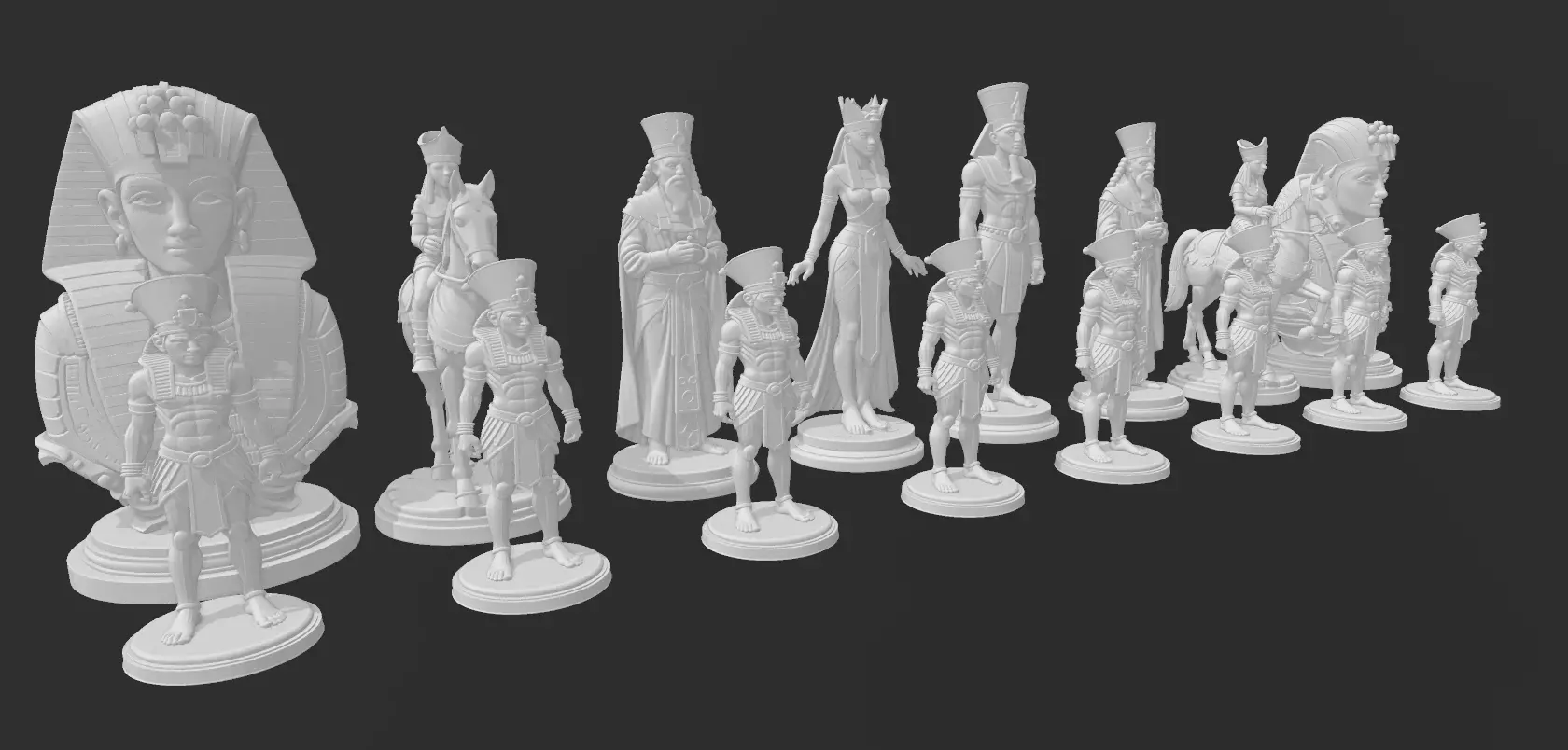 AJEDREZ EGIPCIO 3D print model_10