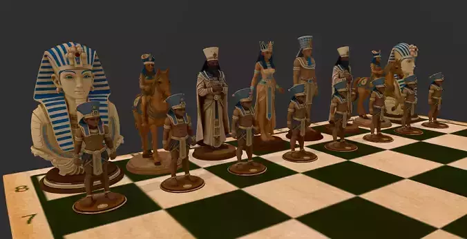 AJEDREZ EGIPCIO 3D print model