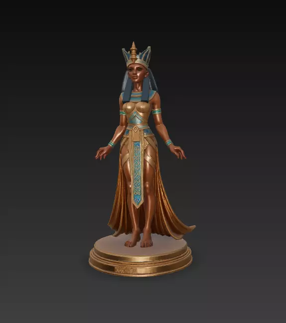 AJEDREZ EGIPCIO 3D print model_7