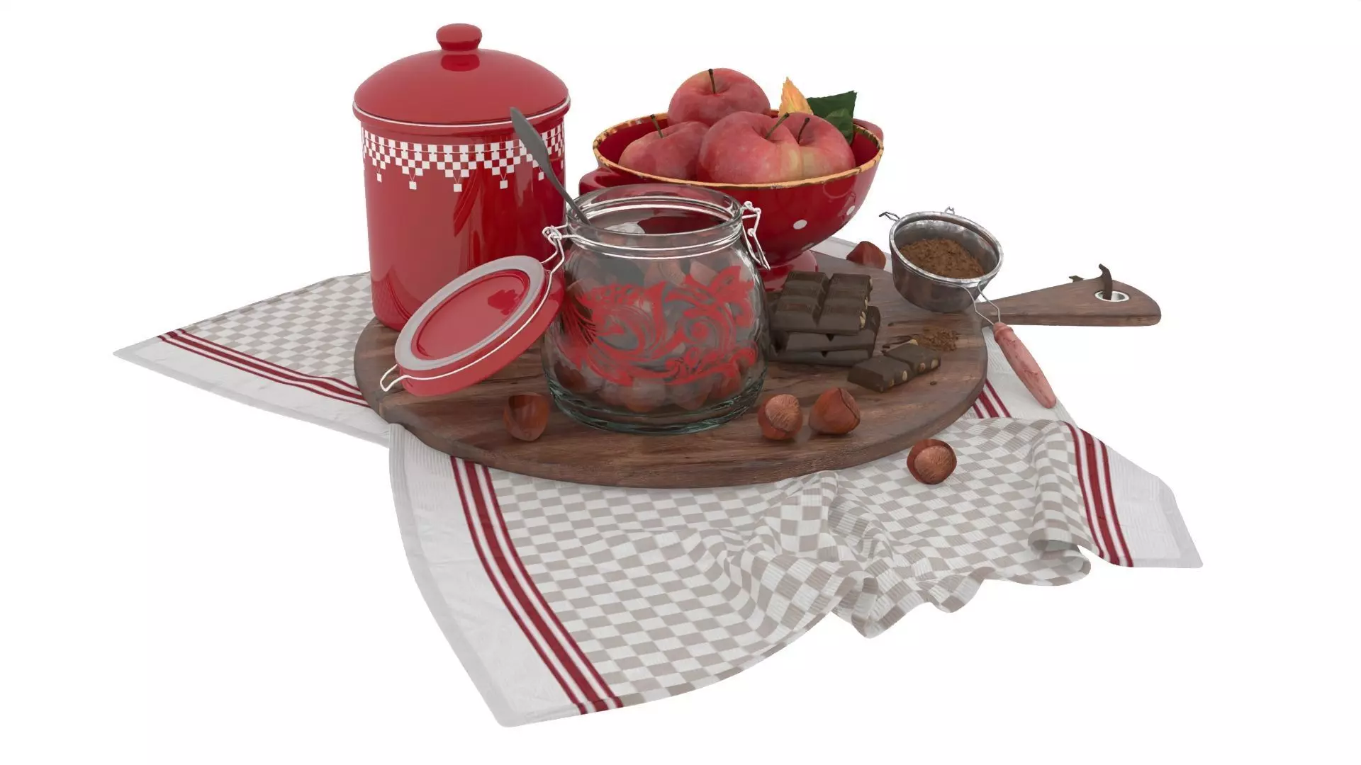 Decorative Set 3D model_10