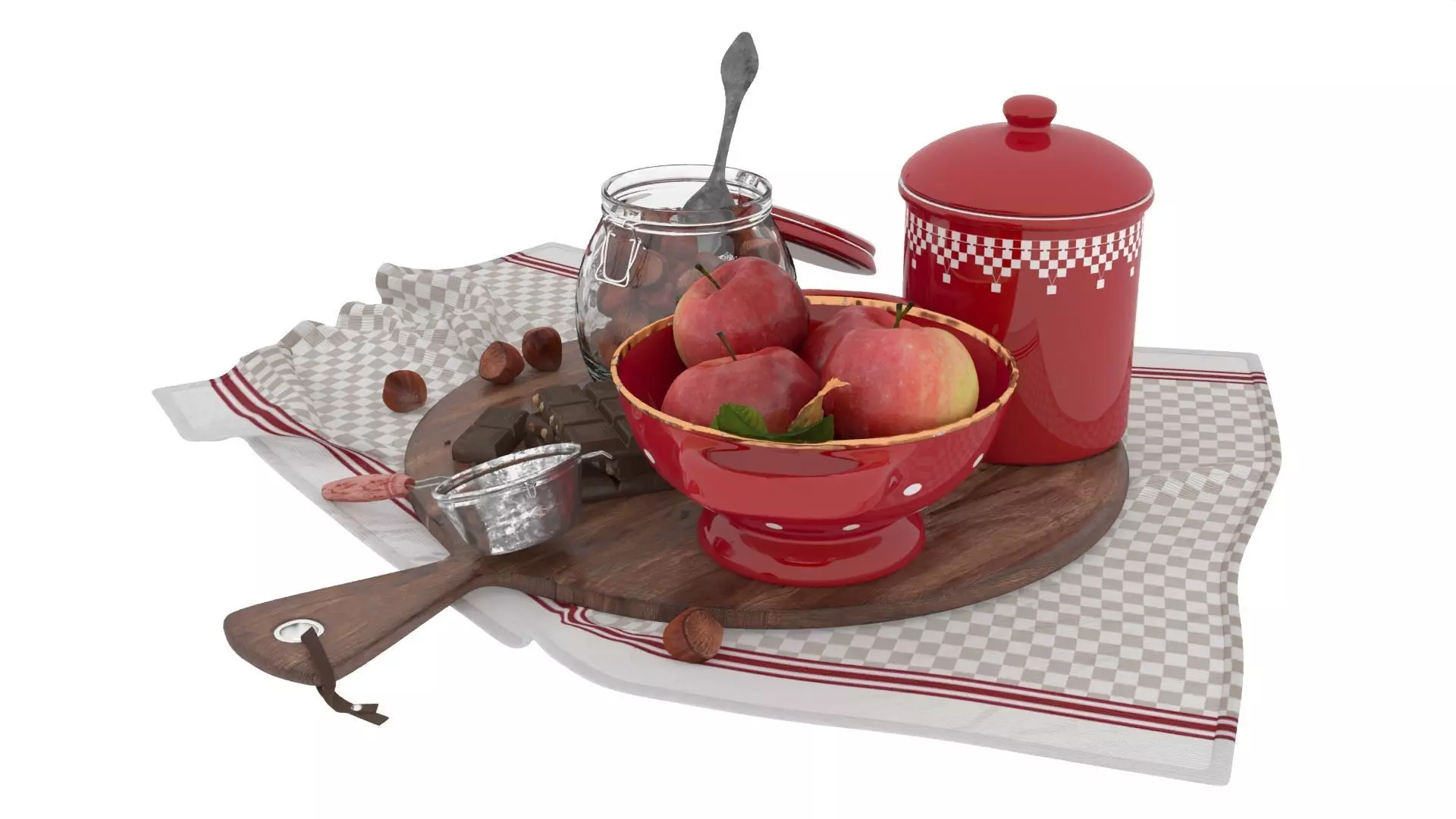 Decorative Set 3D model_4