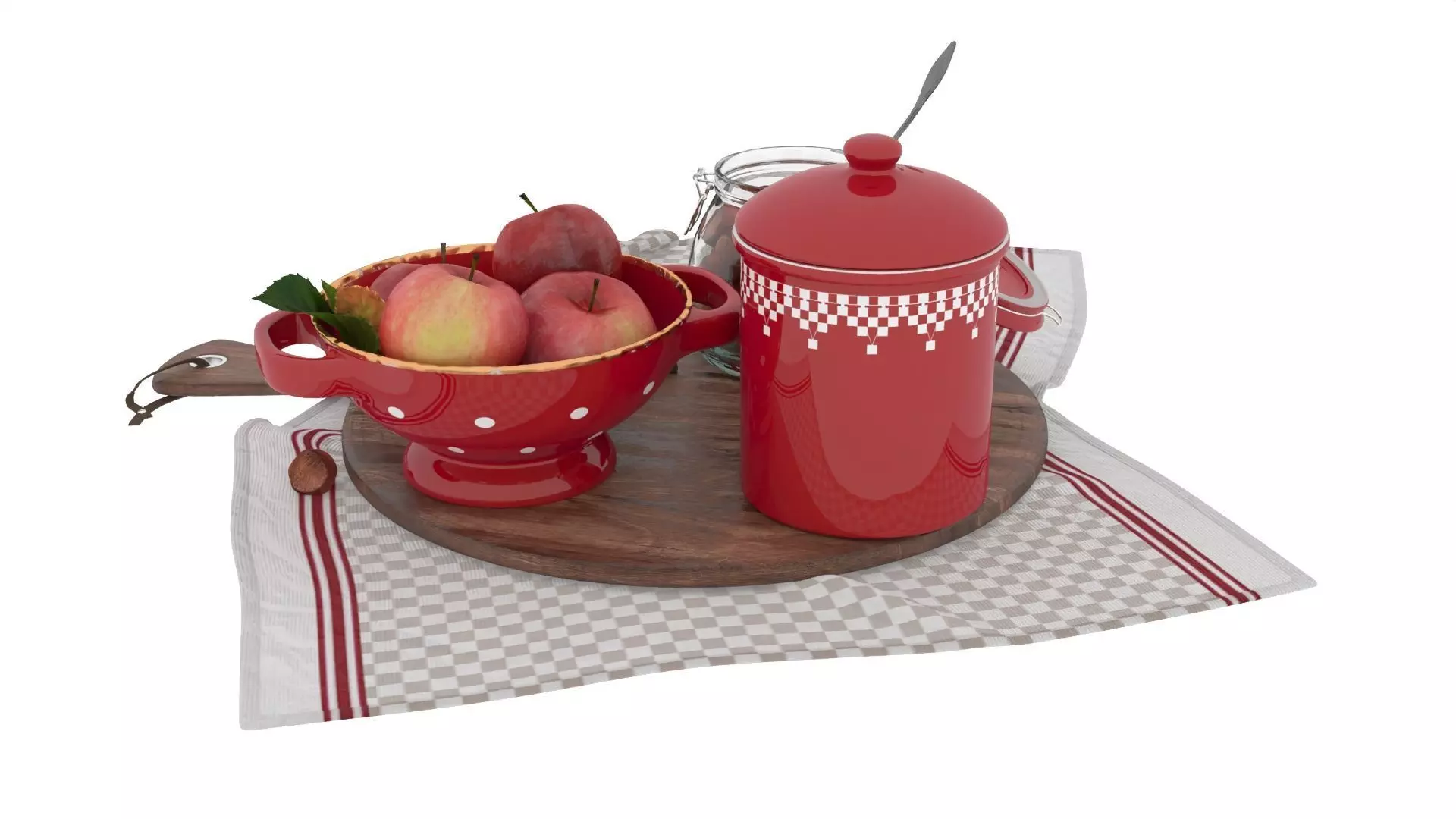 Decorative Set 3D model_1