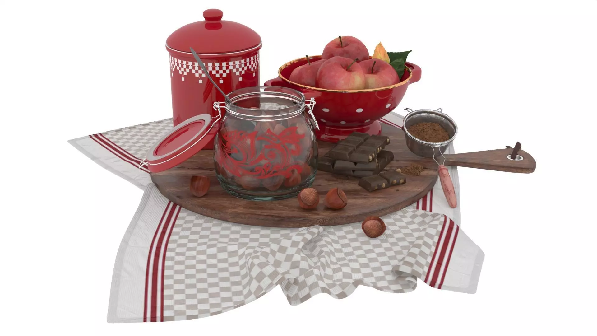 Decorative Set 3D model_9