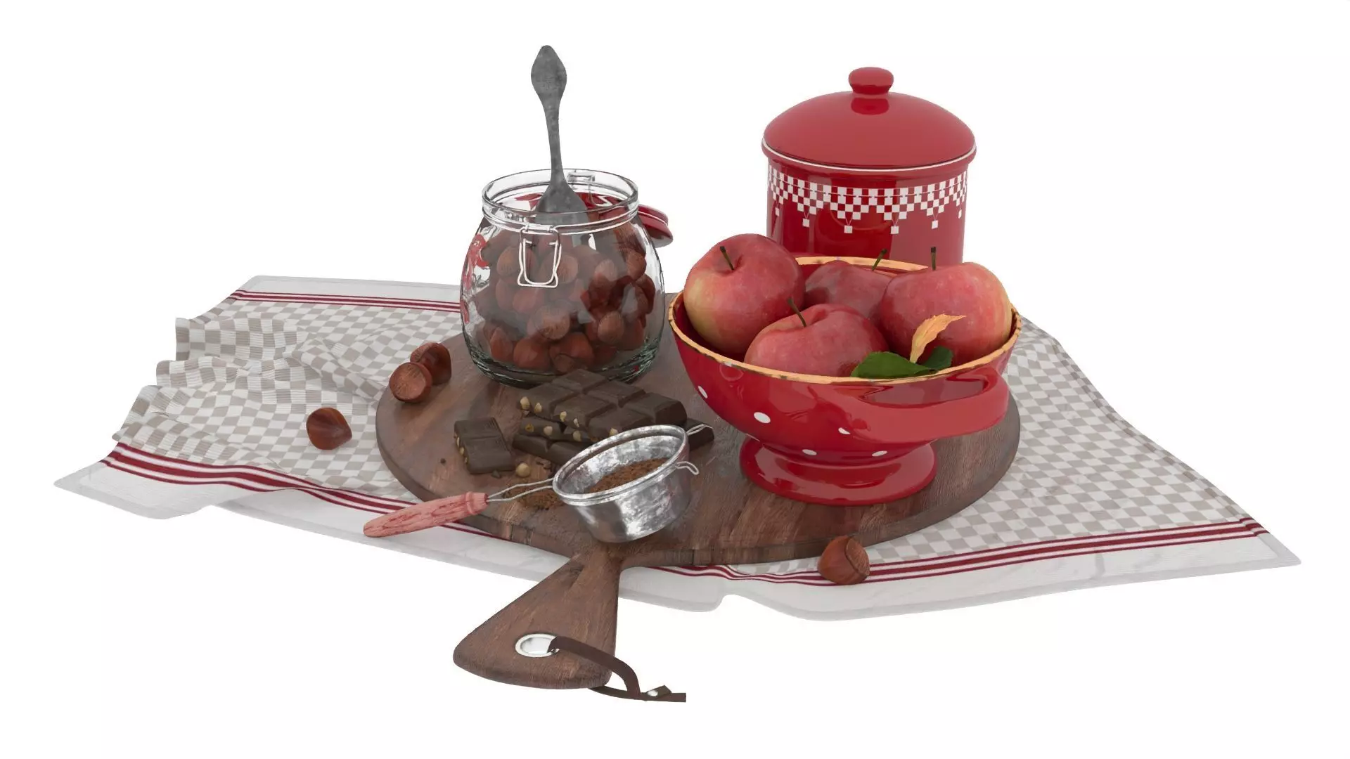 Decorative Set 3D model_5