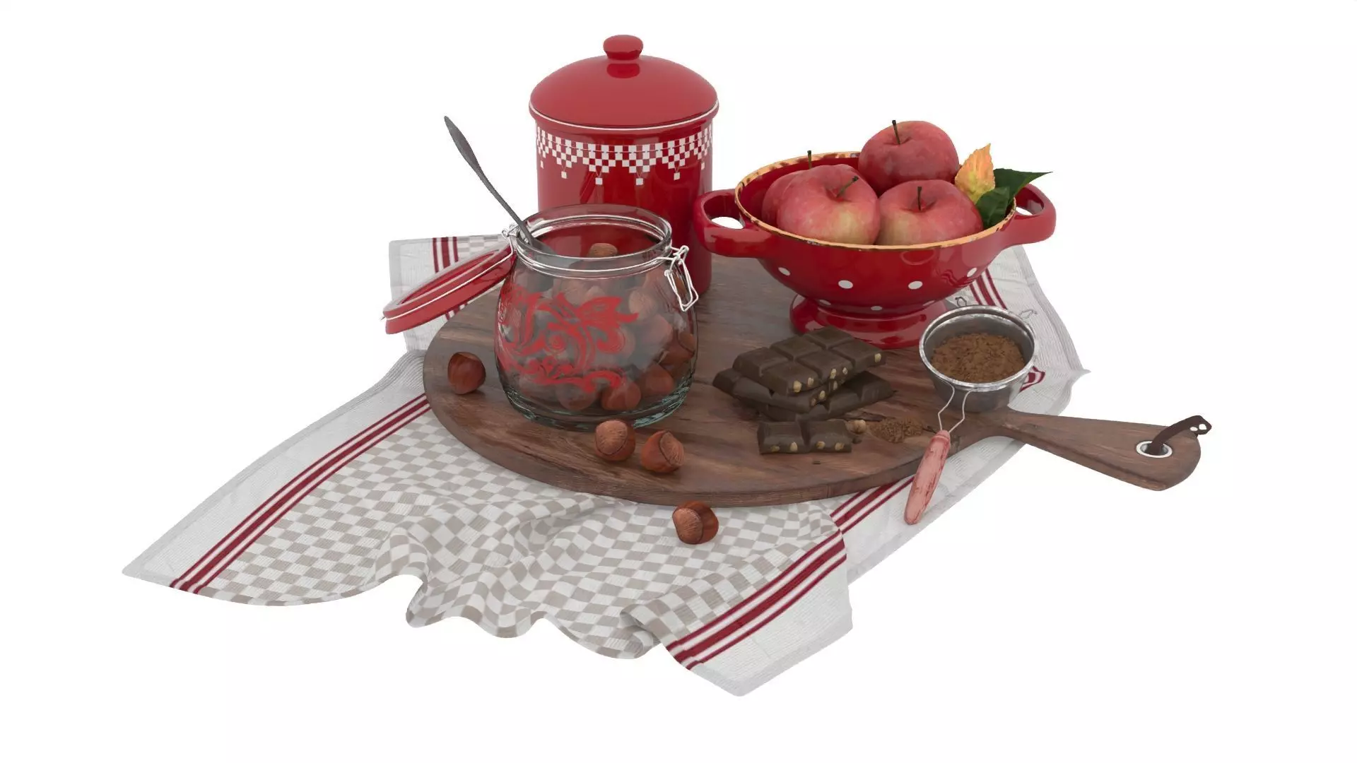 Decorative Set 3D model_0