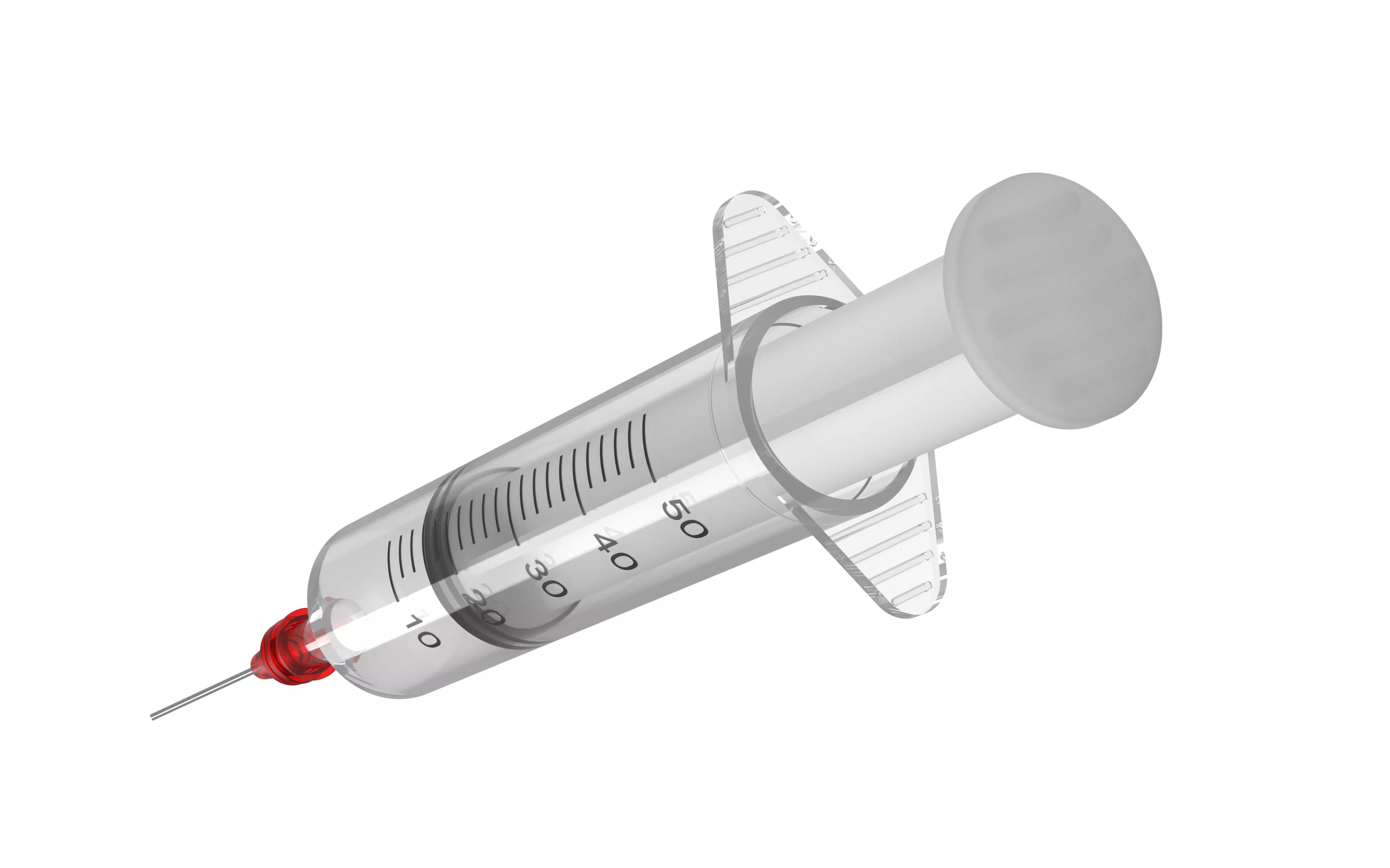 Medical syringe 3D model 3D model_1