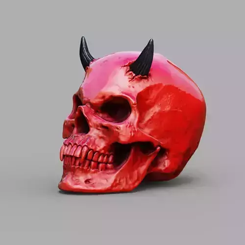 Demon Skull 3D print model