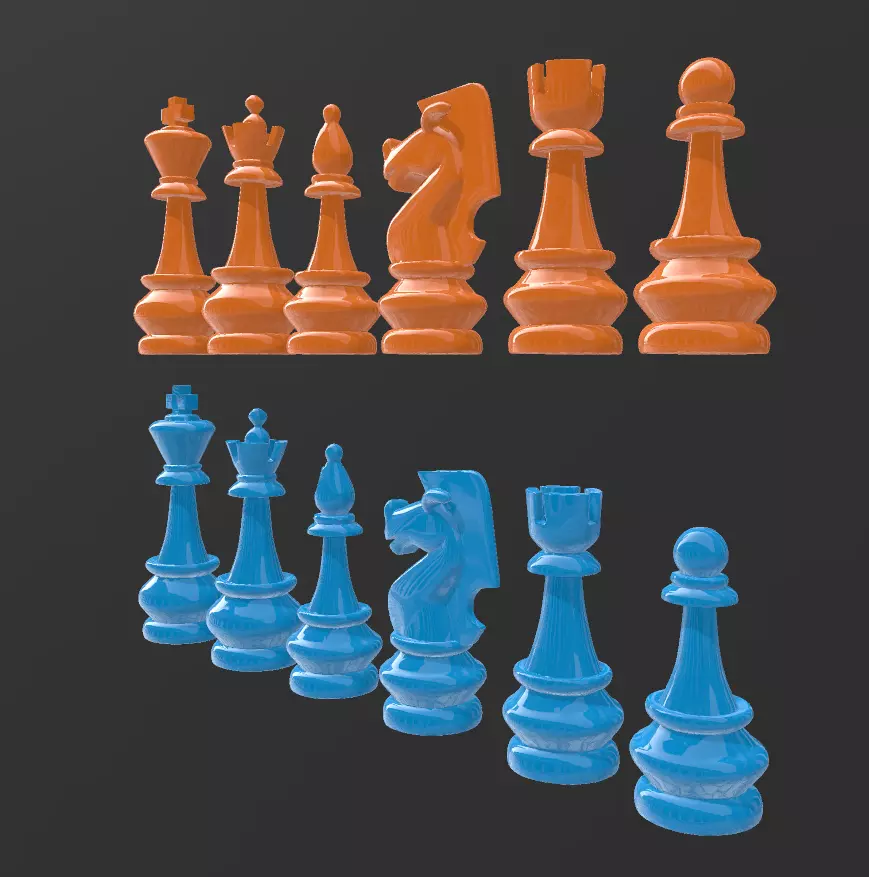 JUEGO DE AJEDREZ DE COLECCION PRACTICO 3D print model_1