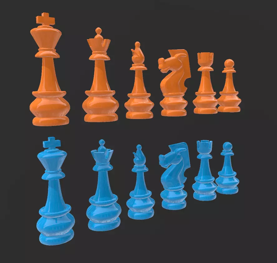 JUEGO DE AJEDREZ DE COLECCION PRACTICO 3D print model_2