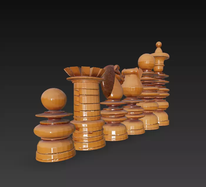 JUEGO DE AJEDREZ DE COLECCION CRUMILLER 3D print model_2