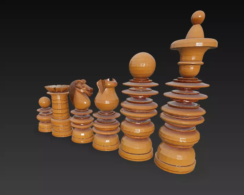 JUEGO DE AJEDREZ DE COLECCION CRUMILLER 3D print model_1
