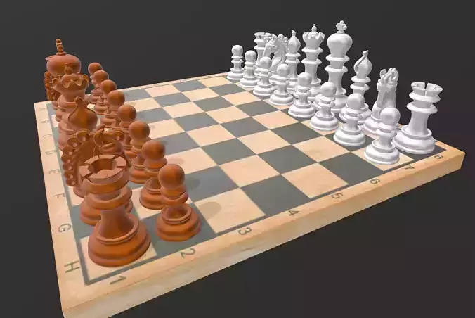 AJEDREZ DE COLECCION TRADICIONAL CLASICO 3D print model