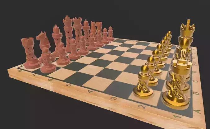 AJEDREZ ESPIRAL 3D print model