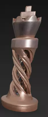 AJEDREZ ESPIRAL 3D print model_2