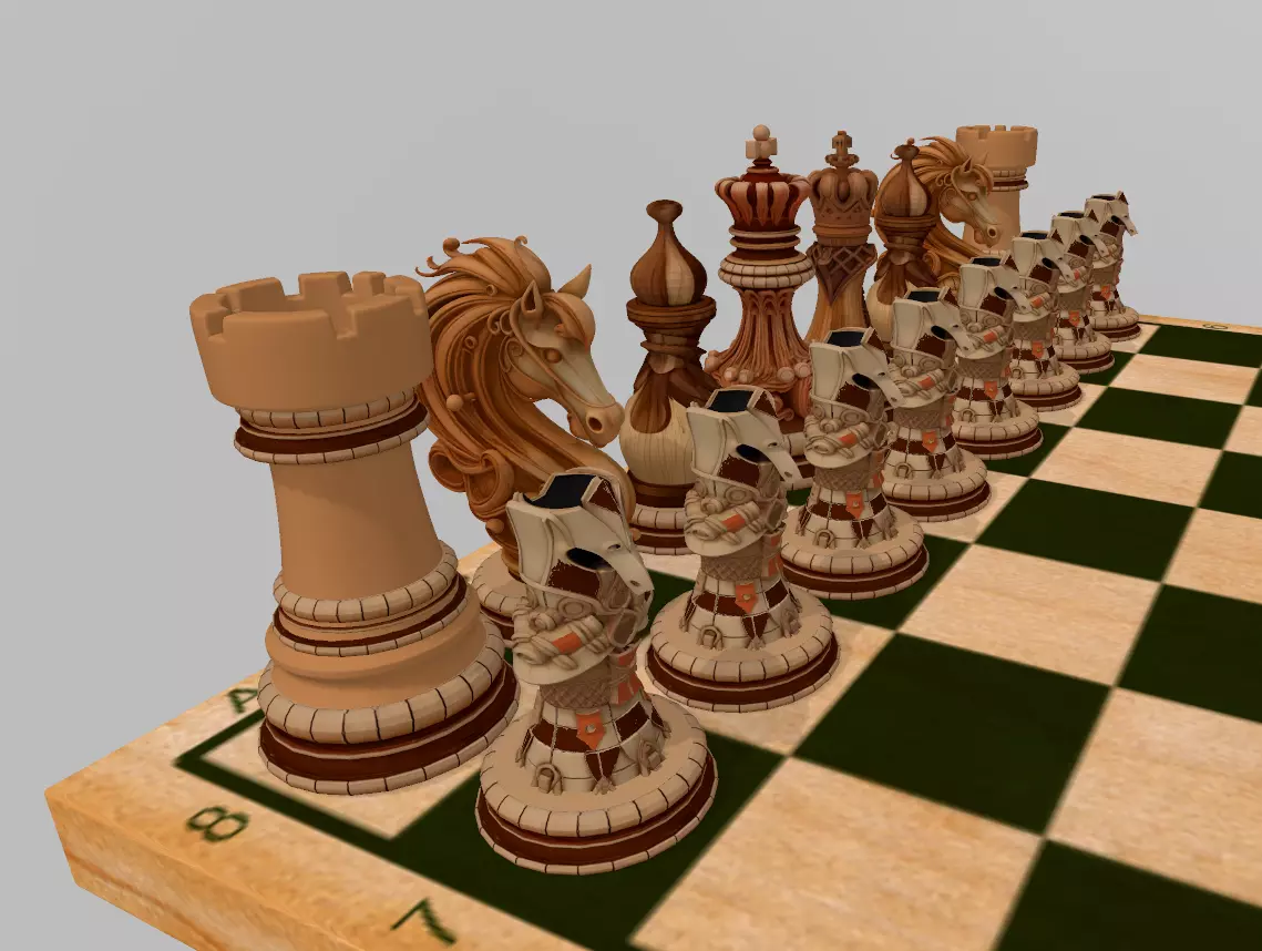 AJEDREZ SUPERLUJO 3D print model_1