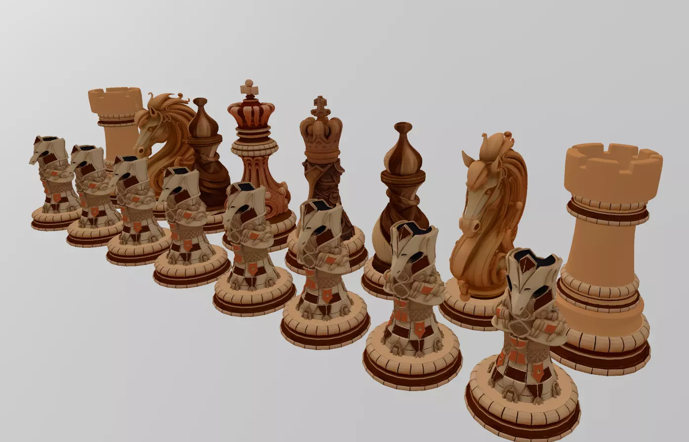 AJEDREZ SUPERLUJO 3D print model_4