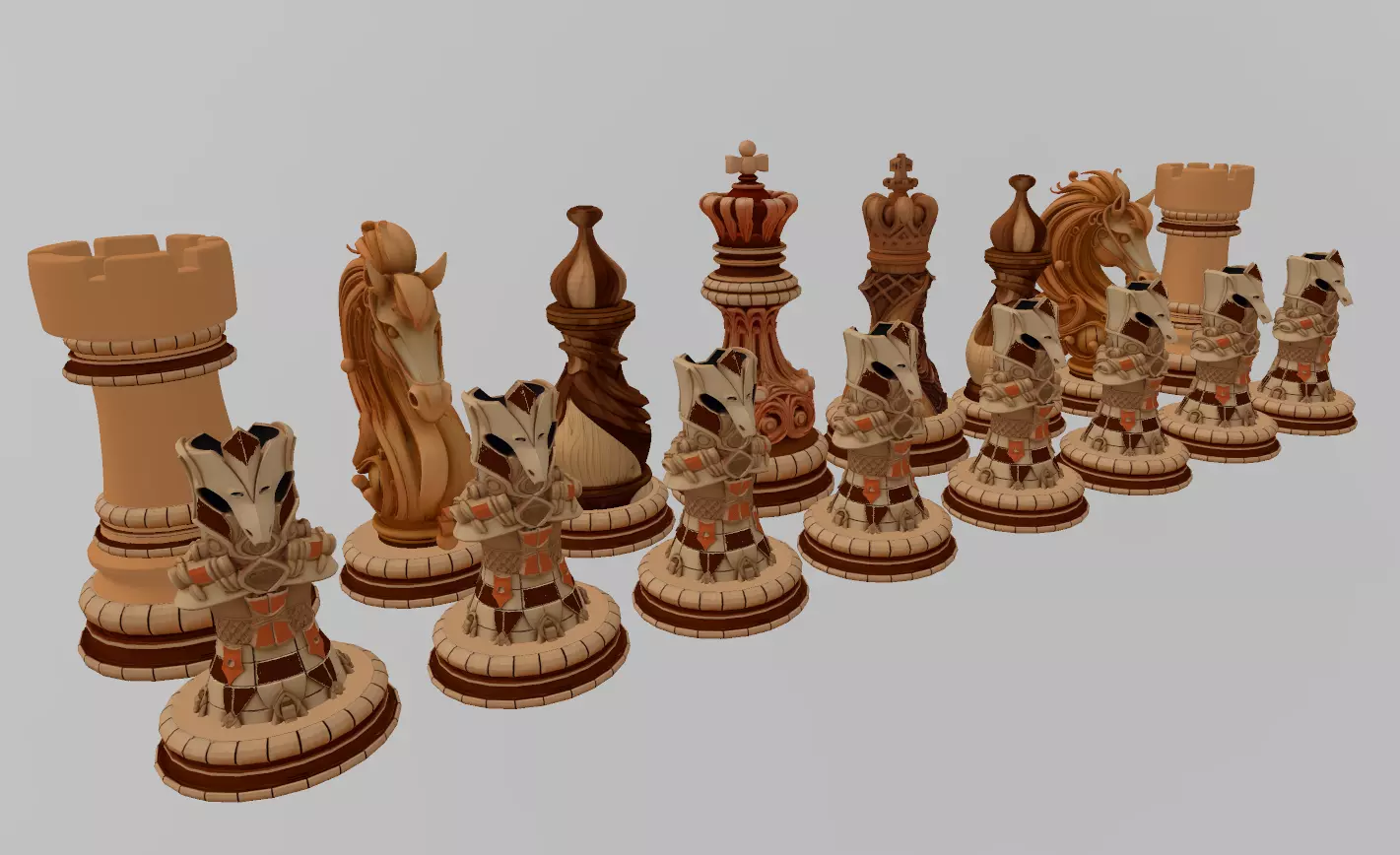 AJEDREZ SUPERLUJO 3D print model_3