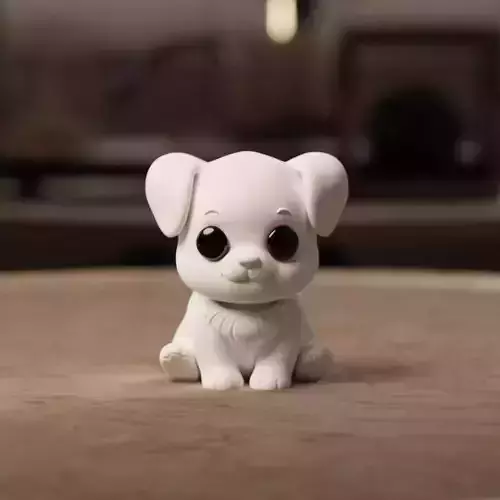 Flexi Chibi Puppy KEYCHAIN STL