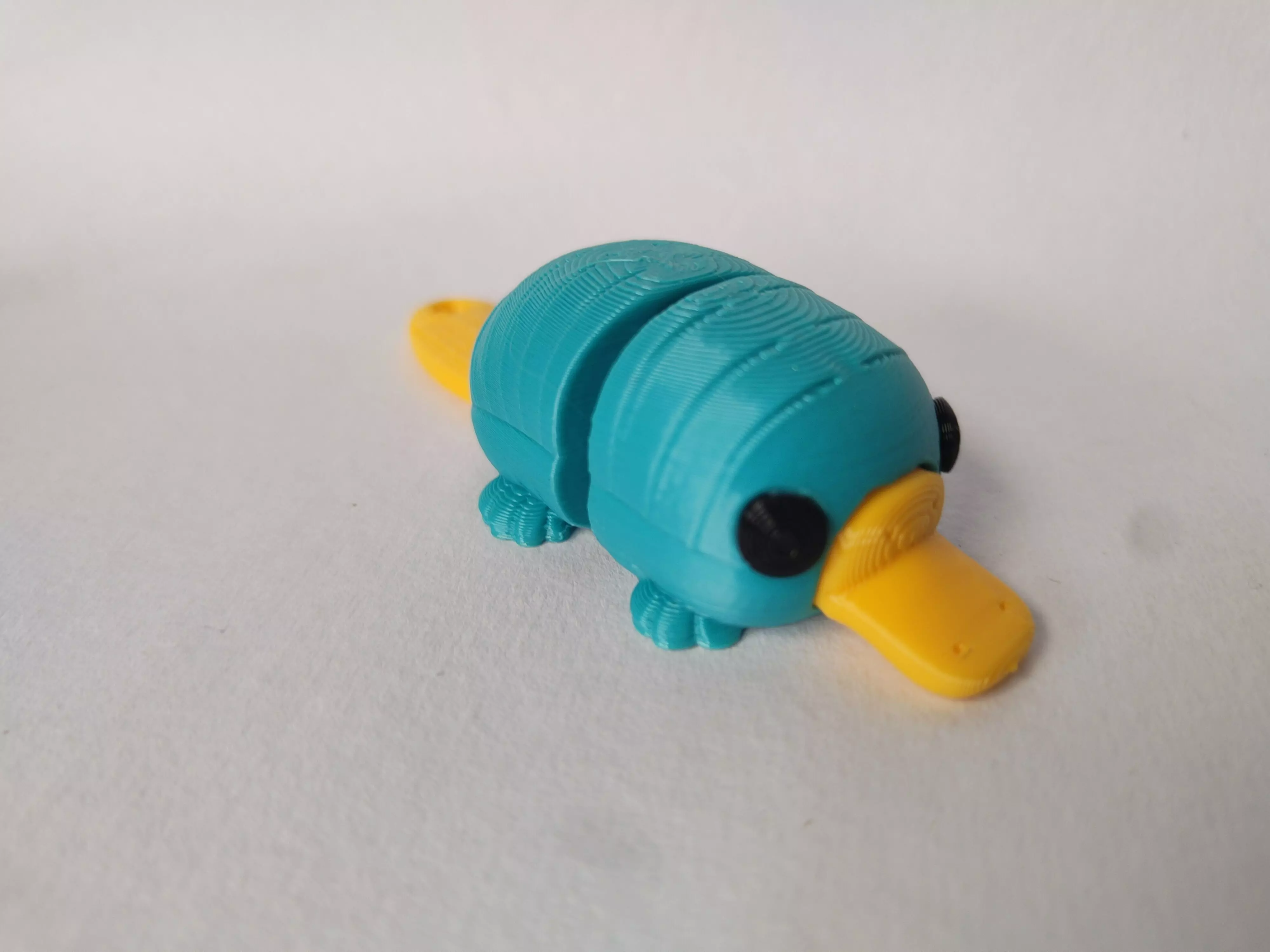 Flexi Chibi Platypus KEYCHAIN STL 3D print model_2