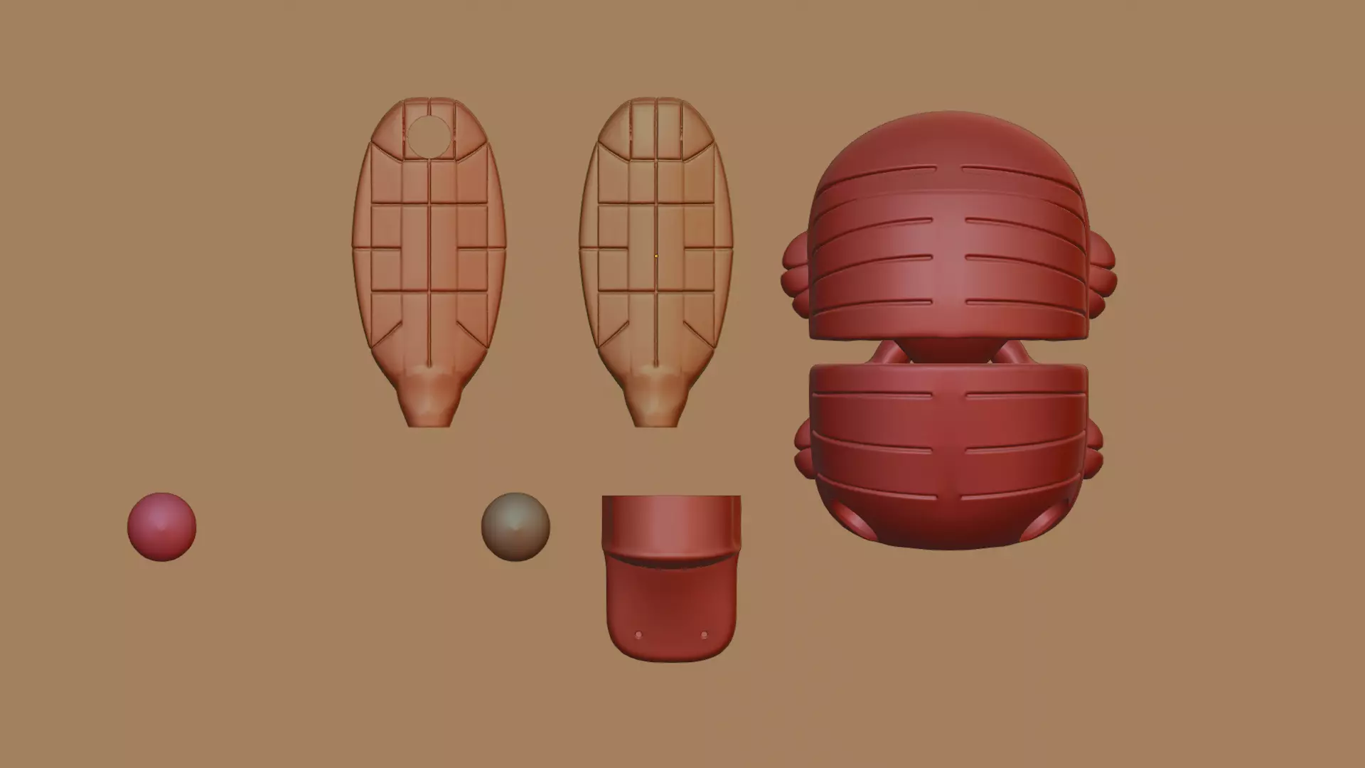 Flexi Chibi Platypus KEYCHAIN STL 3D print model_4