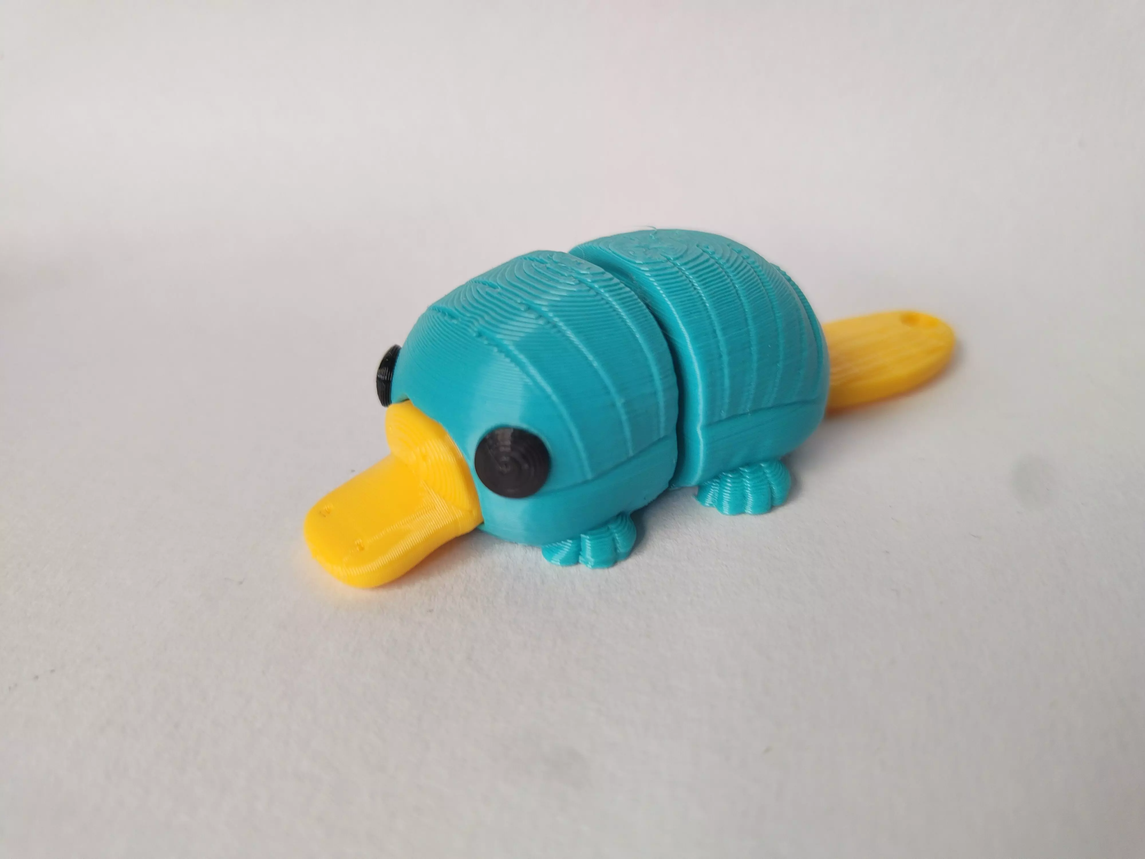 Flexi Chibi Platypus KEYCHAIN STL 3D print model_0