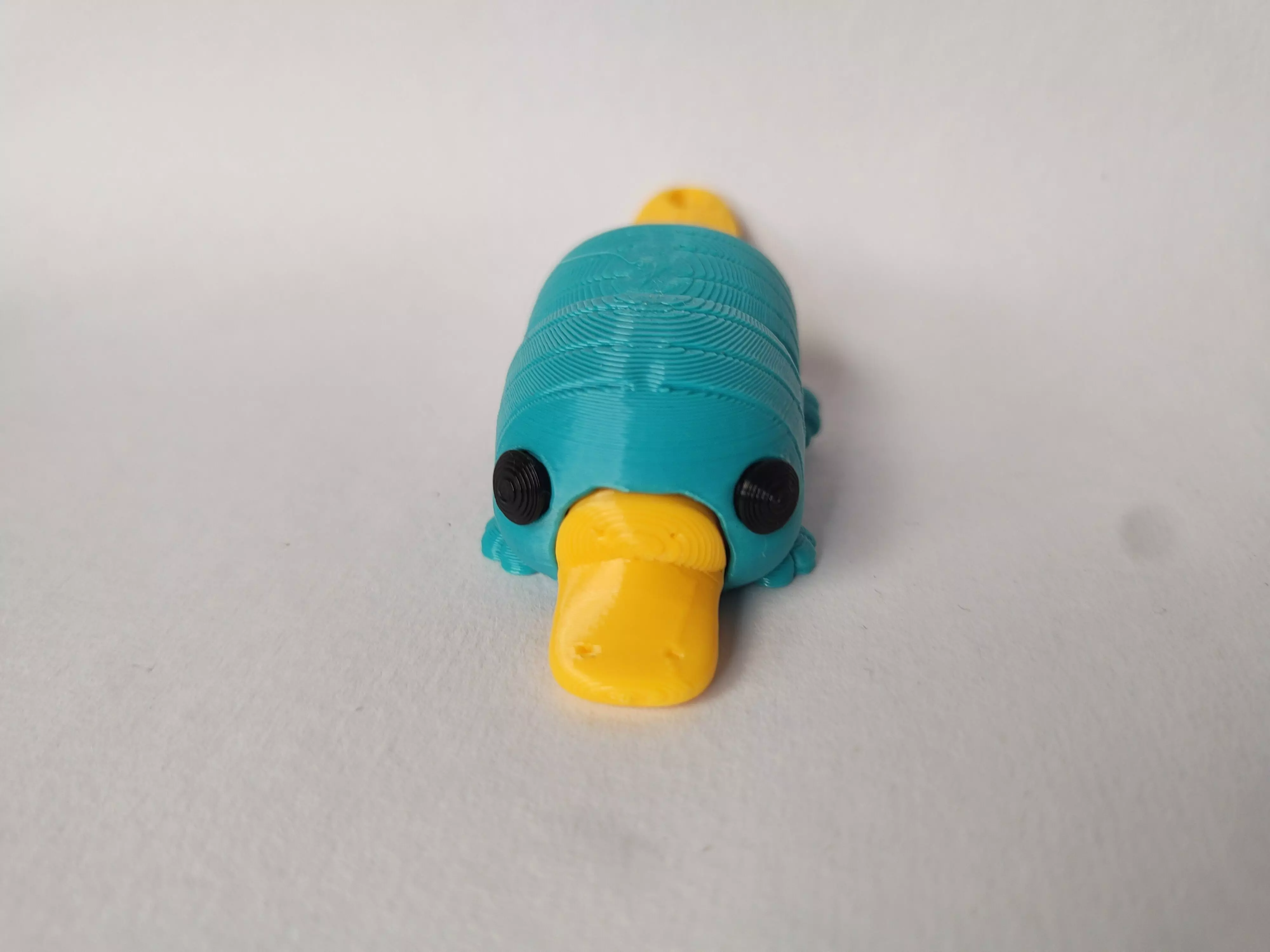 Flexi Chibi Platypus KEYCHAIN STL 3D print model_3