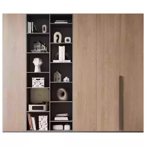 Wardrobe with decorative set
