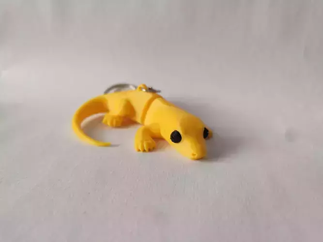 Flexi Chibi Lizard KEYCHAIN STL 