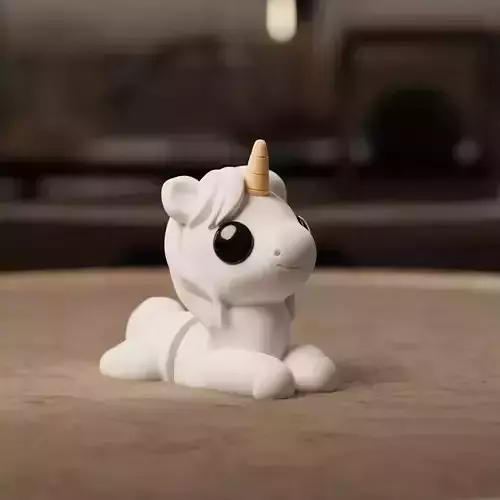 Flexi Chibi Unicorn KEYCHAIN STL