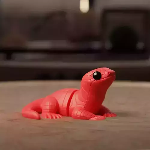 Flexi Chibi Komodo Dragon KEYCHAIN