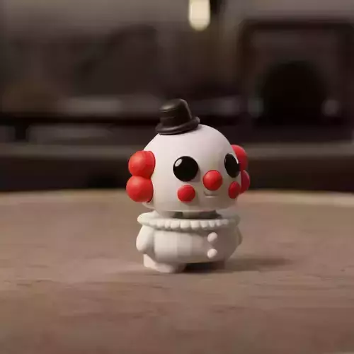 Flexi Chibi Clown KEYCHAIN STL